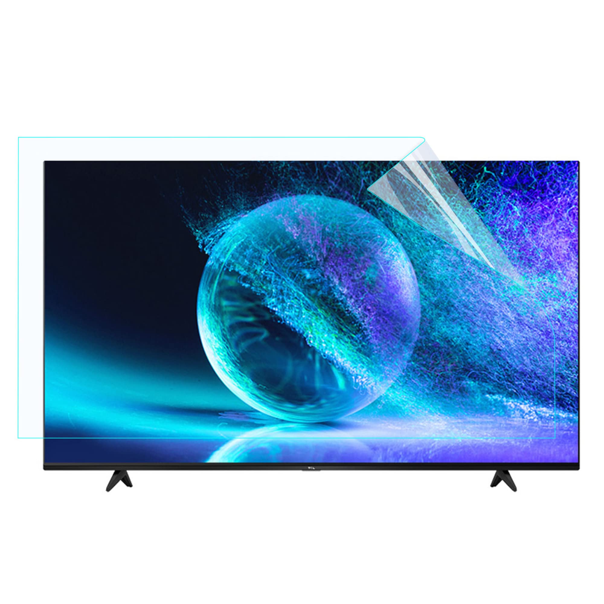 XRRX 50-75 Inch Anti Glare TV Film - Indoor & Outdoor TV Screen Protector Anti Blue Light, Matte Make The Light Soft Relieve Eye Strain, No Bubbles / 75in 1645x930mm