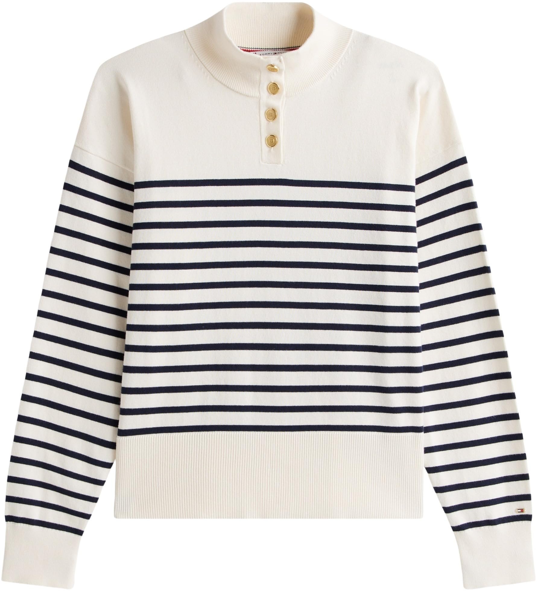 Tommy Hilfiger Jersey Mujer Jersey Gold con Cuello Medio