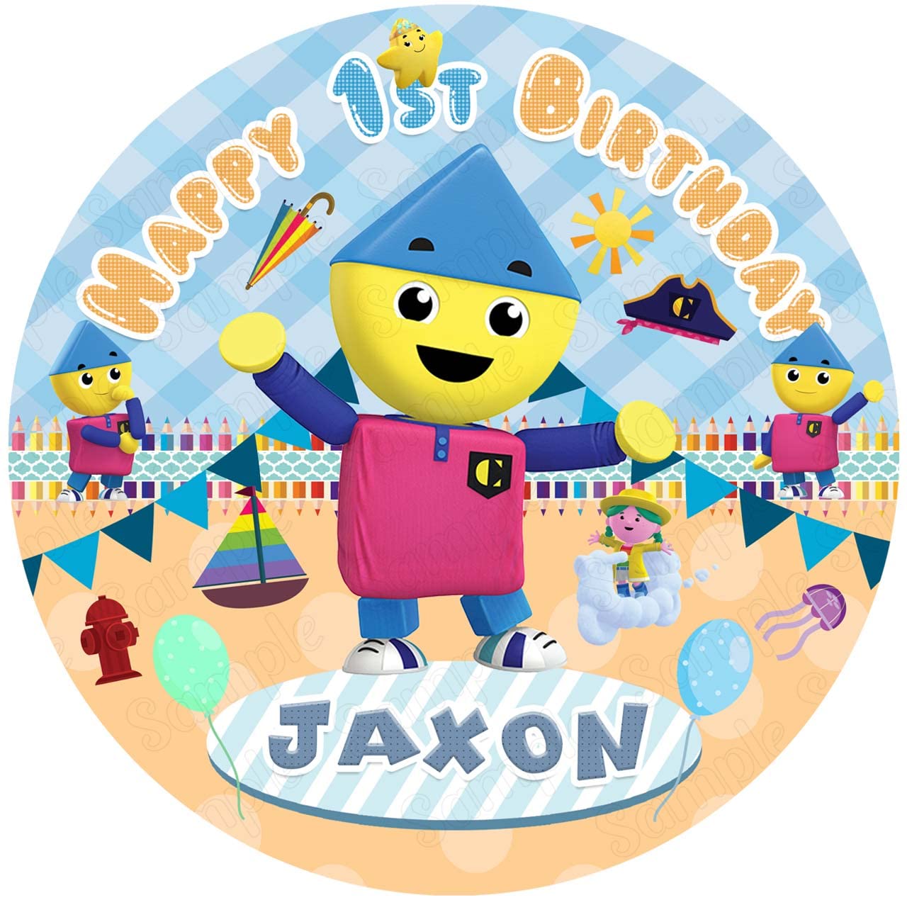 Buy Cakecery Charlie Colorform City Edible Cake Topper Image Personalized Birthday Sheet Party