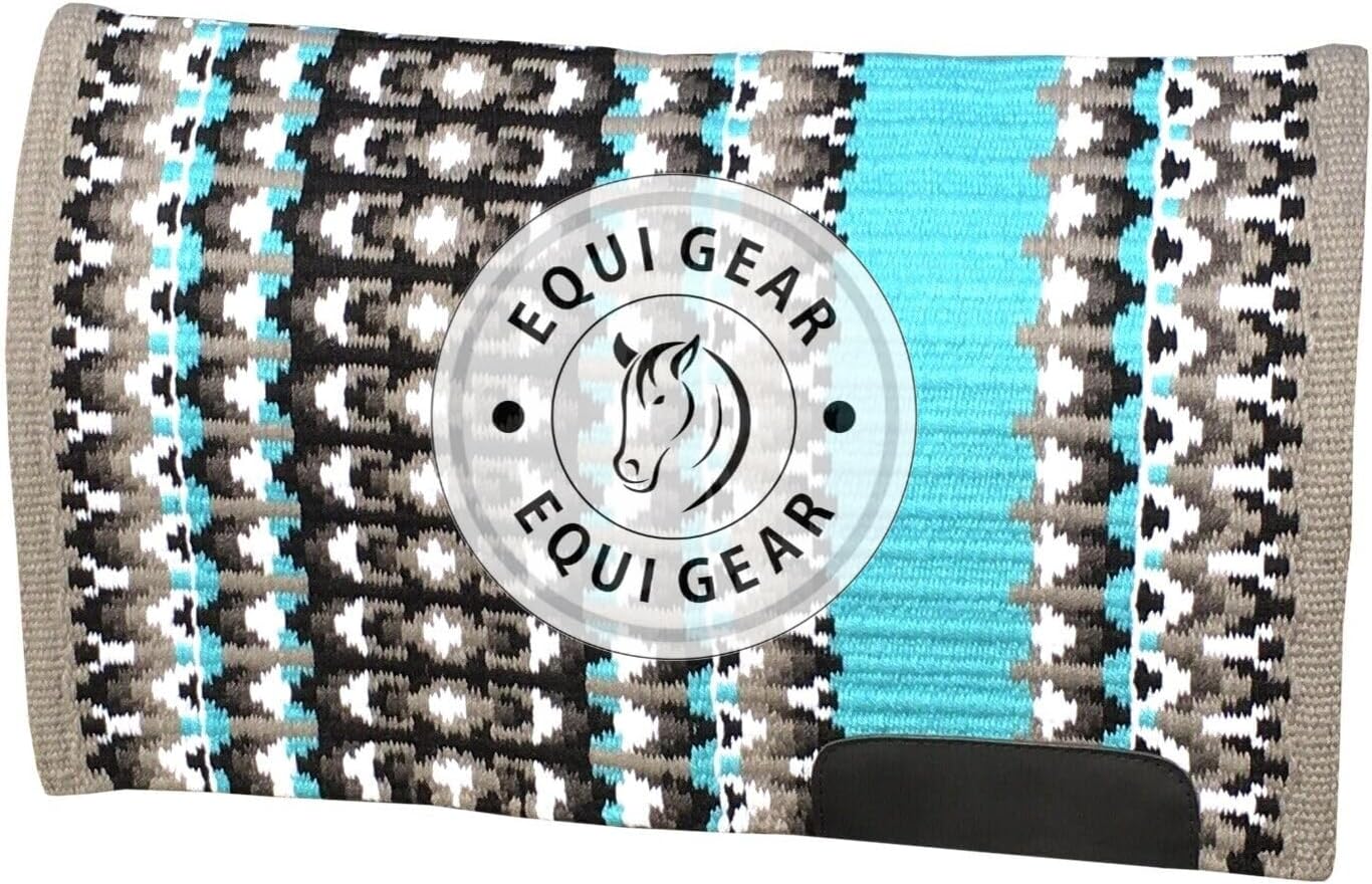 Horse Western Show Saddle Blanket/New Zealand Wool Western Saddle Blanket Top Wool Pad Sensor Flex (Customization Available) N335