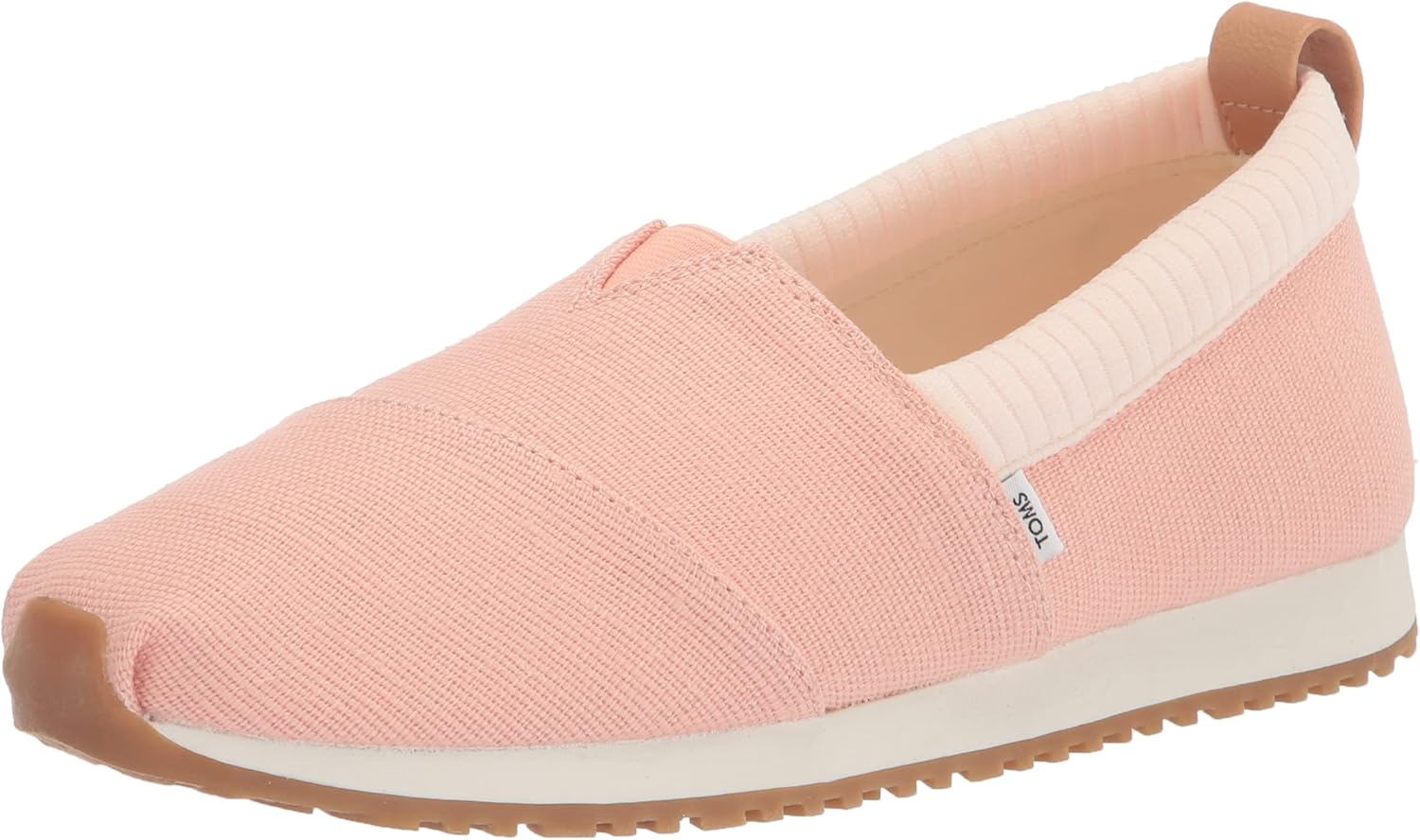 TOMS Girls Alpargata Resident Heritage Canvas Sneaker, Peach Blush, 3.5 Big Kid
