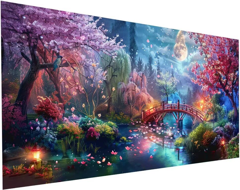 Peinture Diamant Pont 5D XXL pour une Décoration Maison Zen