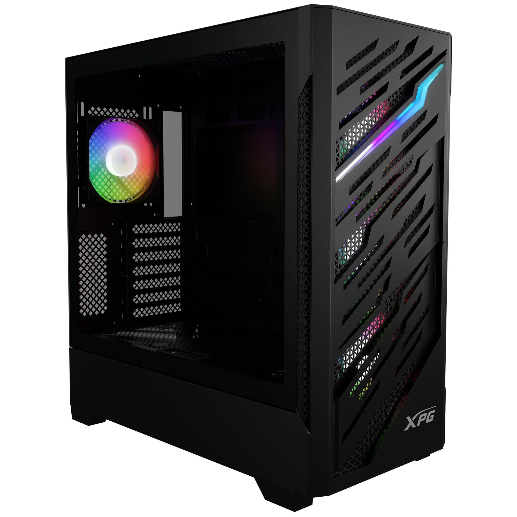 XPG Starker Air BTF 4 Adet Dahili ARGB Fan USB 3.2 Siyah E-ATX Mid-Tower Gaming (Oyuncu) Kasa (STARKERAIRBTFMTA-BKCWW)
