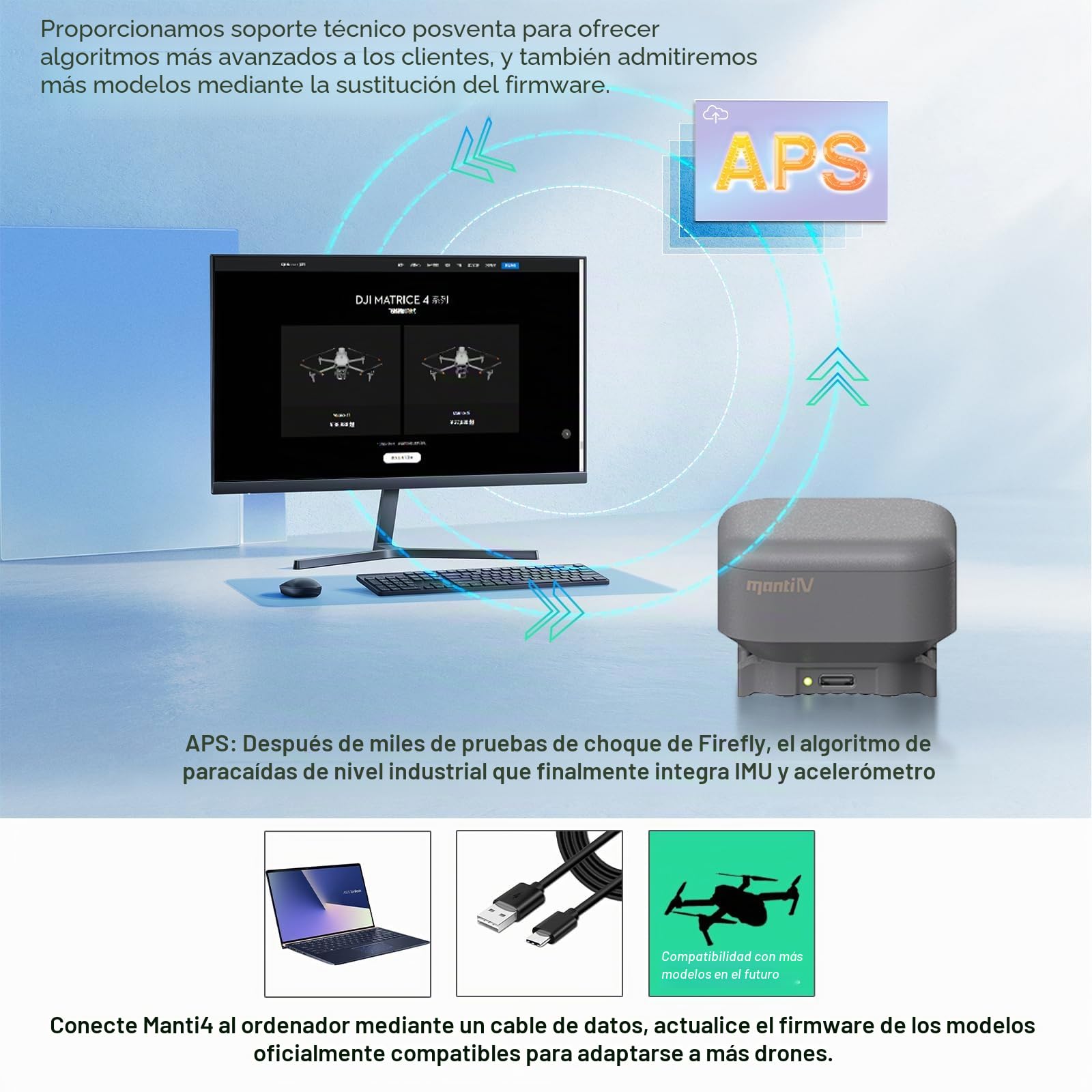 Drone paracaídas para DJI Mavic 4 Pro, 2025 mejorado de 4ª generación Manti 4 UAV, protección de seguridad de vuelo Matrice 4/Mavic 4 Pro/3 Pro/Air 3/Phantom 3/4 Accesorios