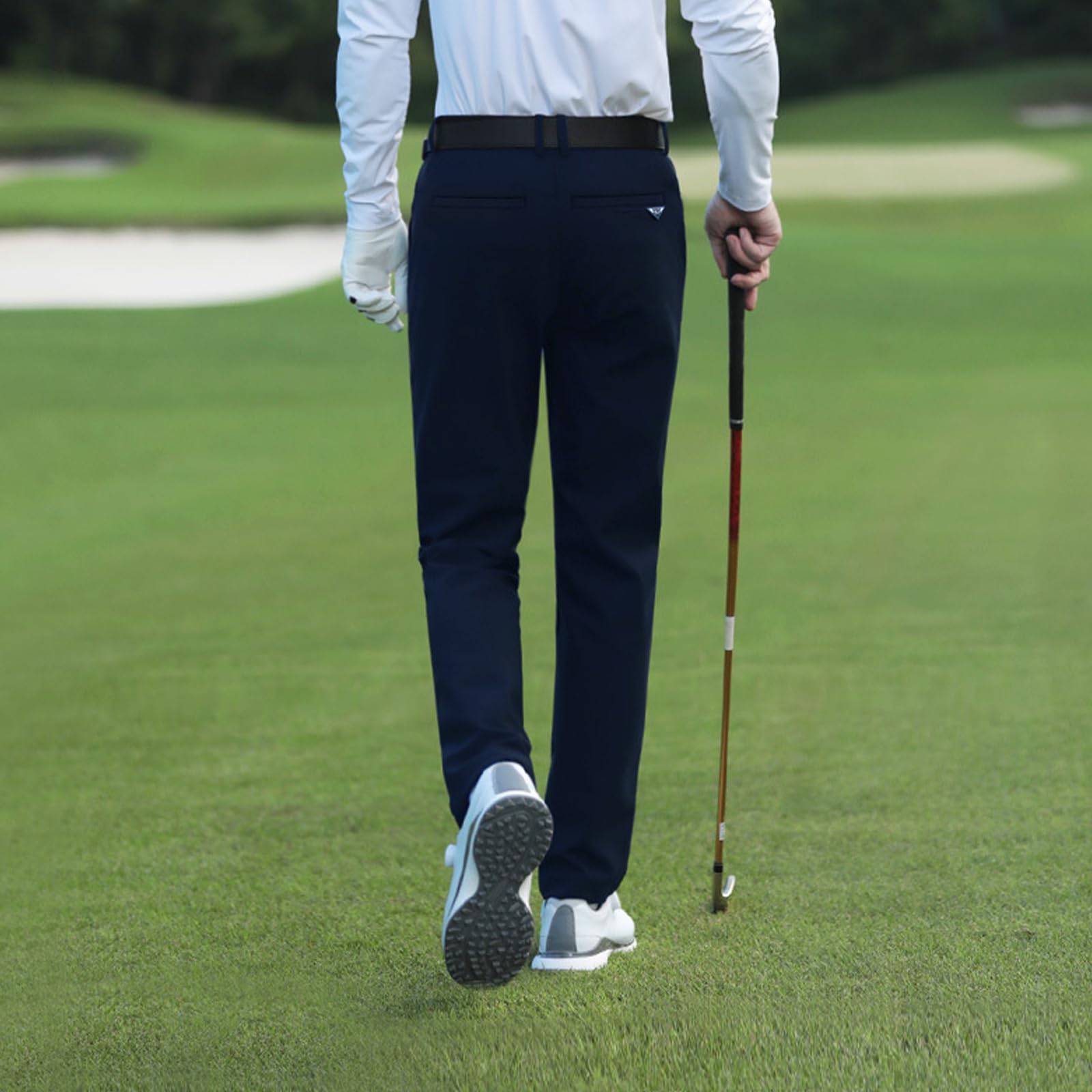 FGRID Męskie spodnie golfowe Slim-Fit Stretch, letnie lekkie spodnie dresowe, spodnie podróżne, szybkoschnące spodnie robocze do gry w golfa,Navy,3XL
