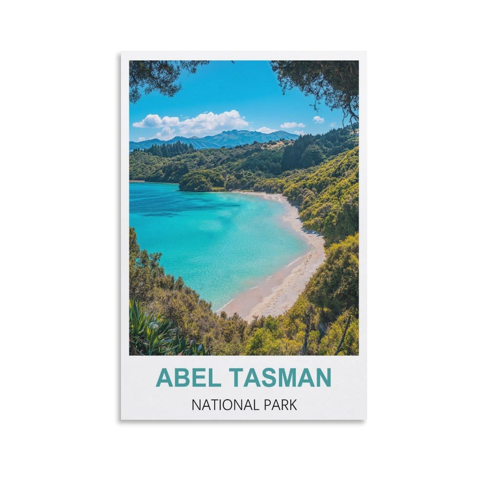 Abel Tasman National Park Vintage Travel Poster 16x24inch(40x60cm) Canvas Wall Art Print Picture