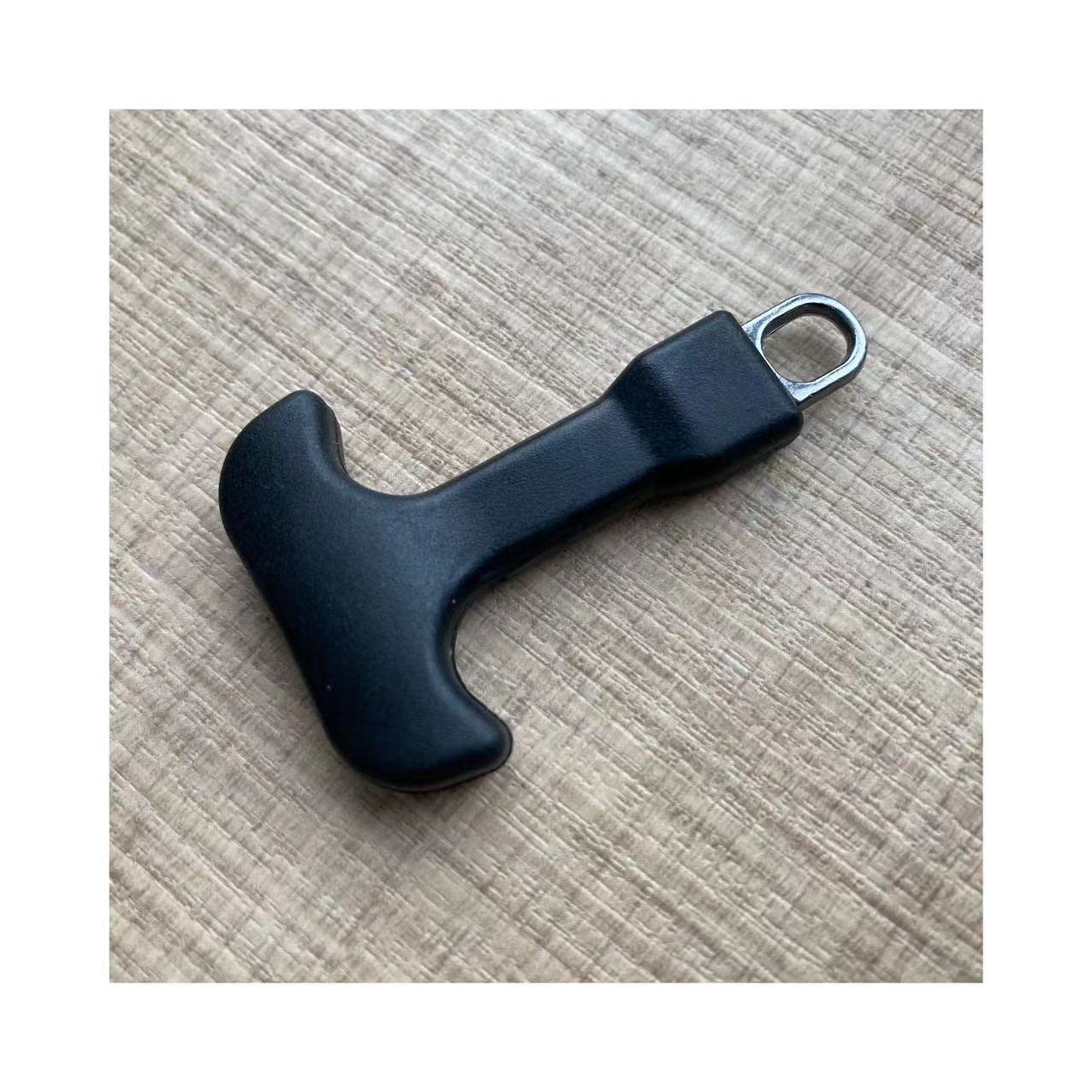 BJAHeavy Duty Strong T Shape Zipper Pull Metal Inside TPU Rubber Outside 6 Pcs