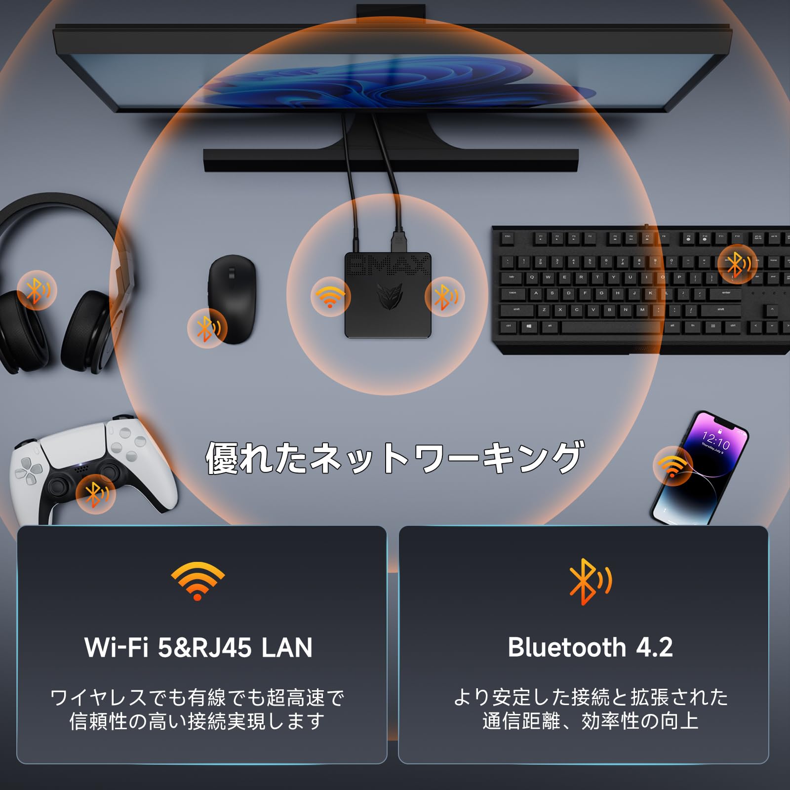Amazon.co.jp: 【ミニpc Intel N4000搭載 高コスパ】DDR4 8GB+128GB