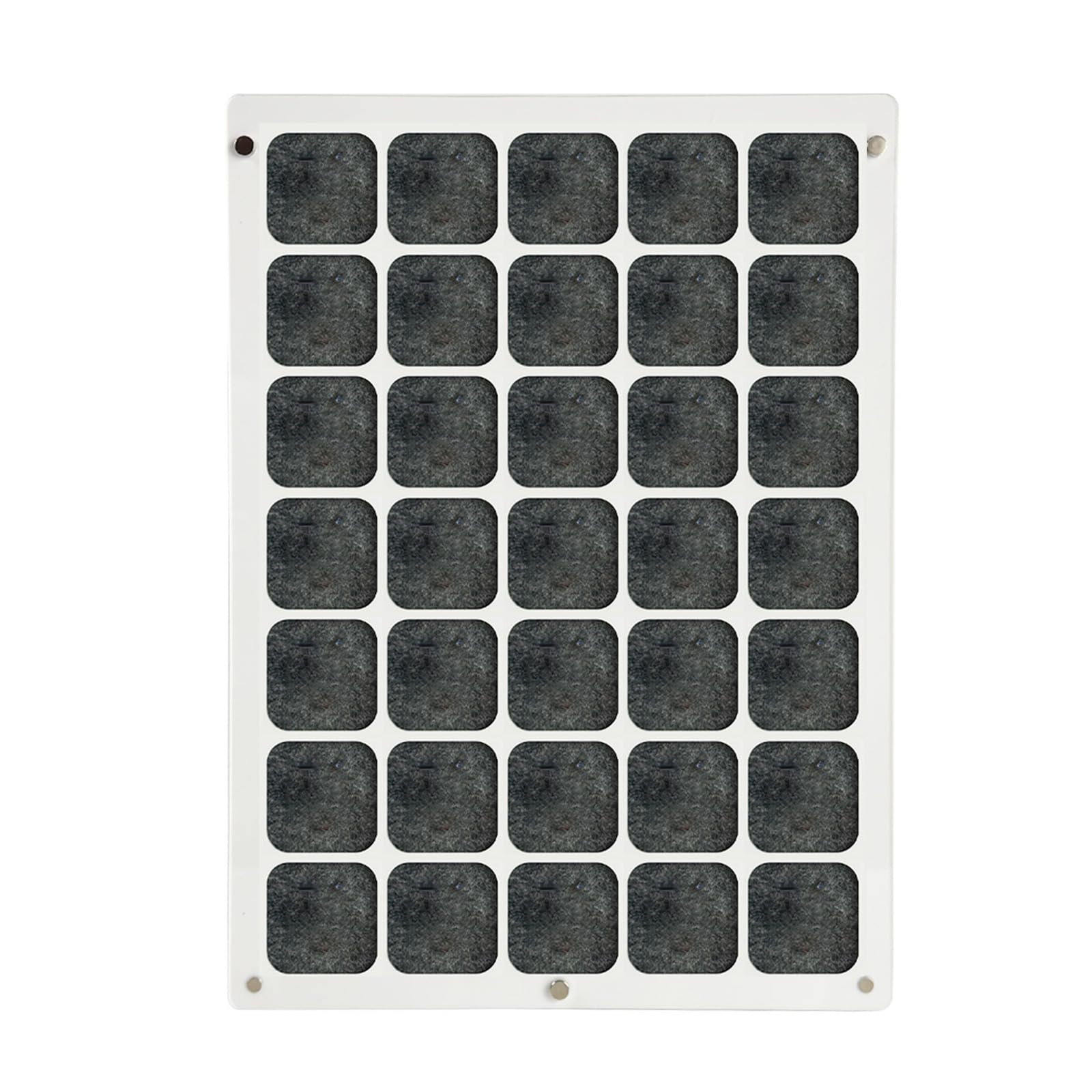 Professionelle emaillierte Pin Organizer, 35 Fächer, transparente, stabile Acryltafel mit abnehmbarer Abdeckung für Sammlungen, Pin Organizer, wandmontierbar