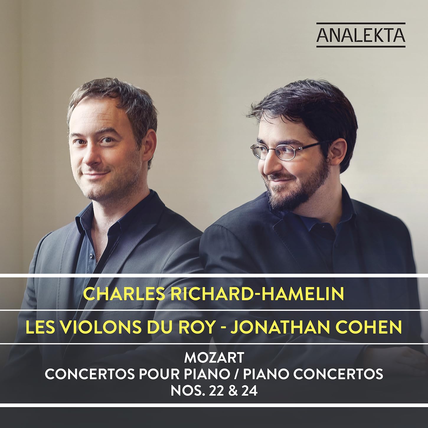 Mozart: Piano Concertos Nos. 22 & 24 [Audio CD] Charles Richard-Hamelin and Les Violons du Roy