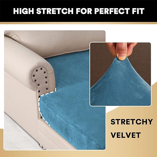 Miniatura 5 de Fundas de terciopelo para sofá modular, funda de cojín para sofá o sillón, en forma de L, funda separada para sofá seccional izquierdo o derecho
