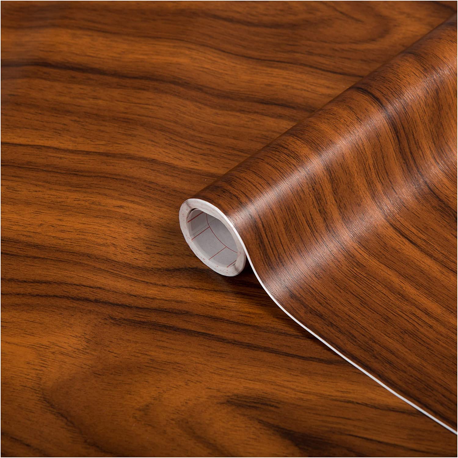 HAPPYMATES Self Adhesive Wood Grain Contact Paper Peel and Stick Wallpaper for Cabinets Dresser Drawer Table Cupboard Walls Furniture Countertops (24 X 48 INCHES, Brown Oak Wood) (B0C693PF3B) Amazon Price History, Amazon Price Tracker