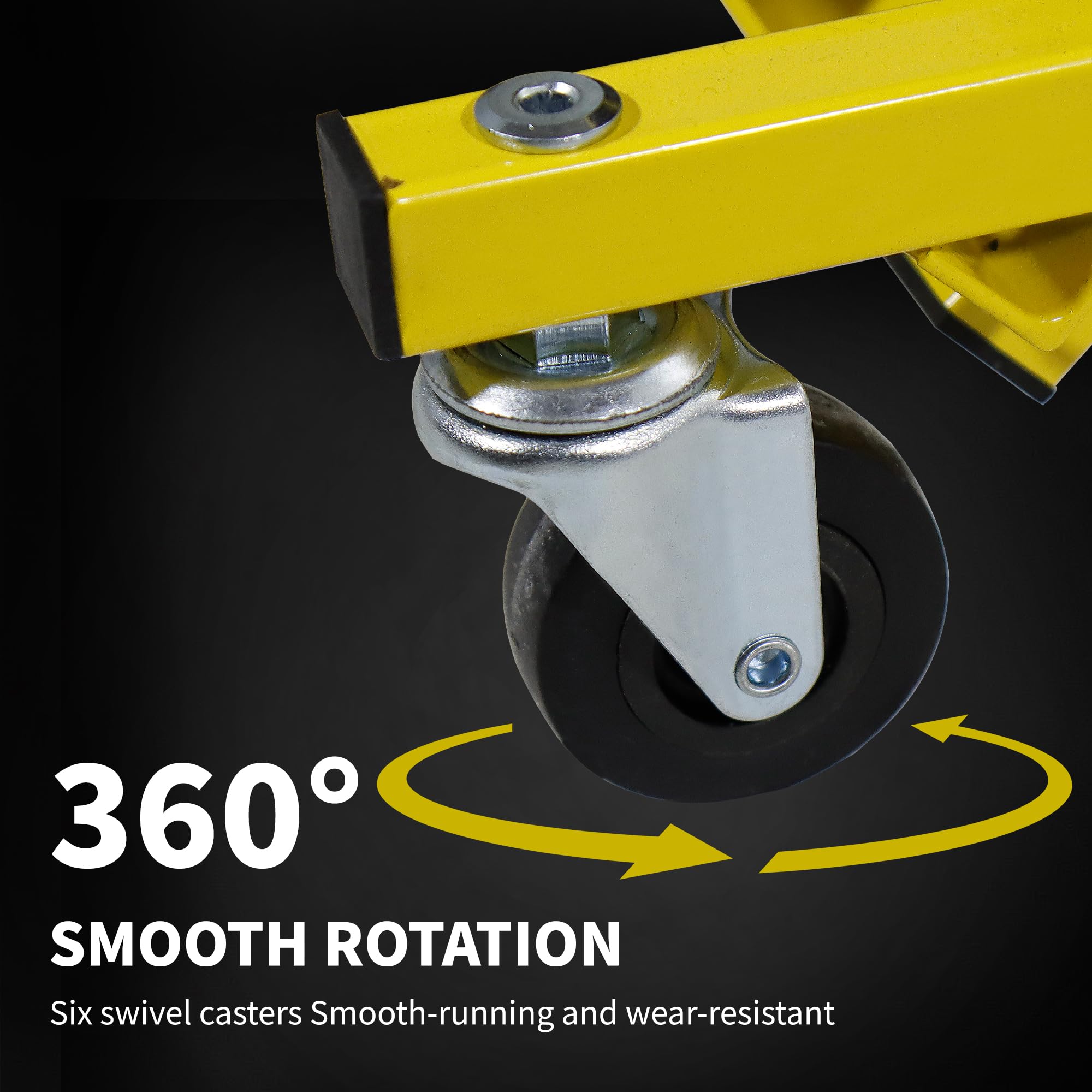 CCLIFE 2in1 Auto Workshop Rolling Board Assembly Rolling Board Workshop Stool Assembly Sgabello fino a 150 kg con 6 ruote girevoli a 360 gradi