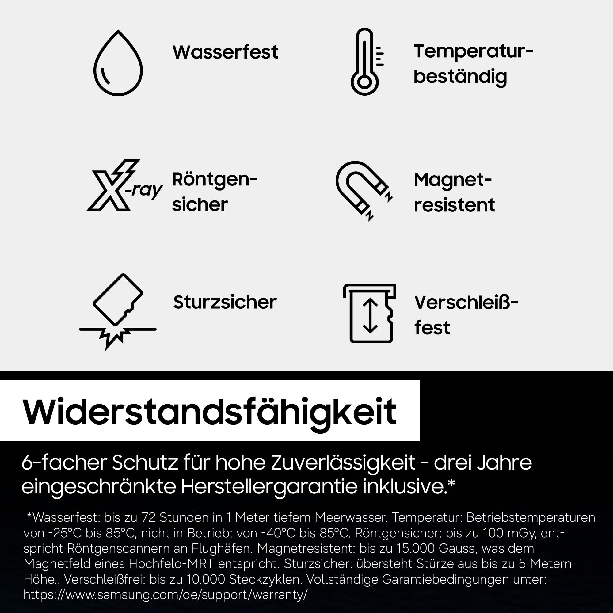 Samsung T9 microSD-Karte 256 GB UHS-I U3 200 MB/s Lesen 130 MB/s Schreiben für Drohnen Action Kameras 4K UHD
