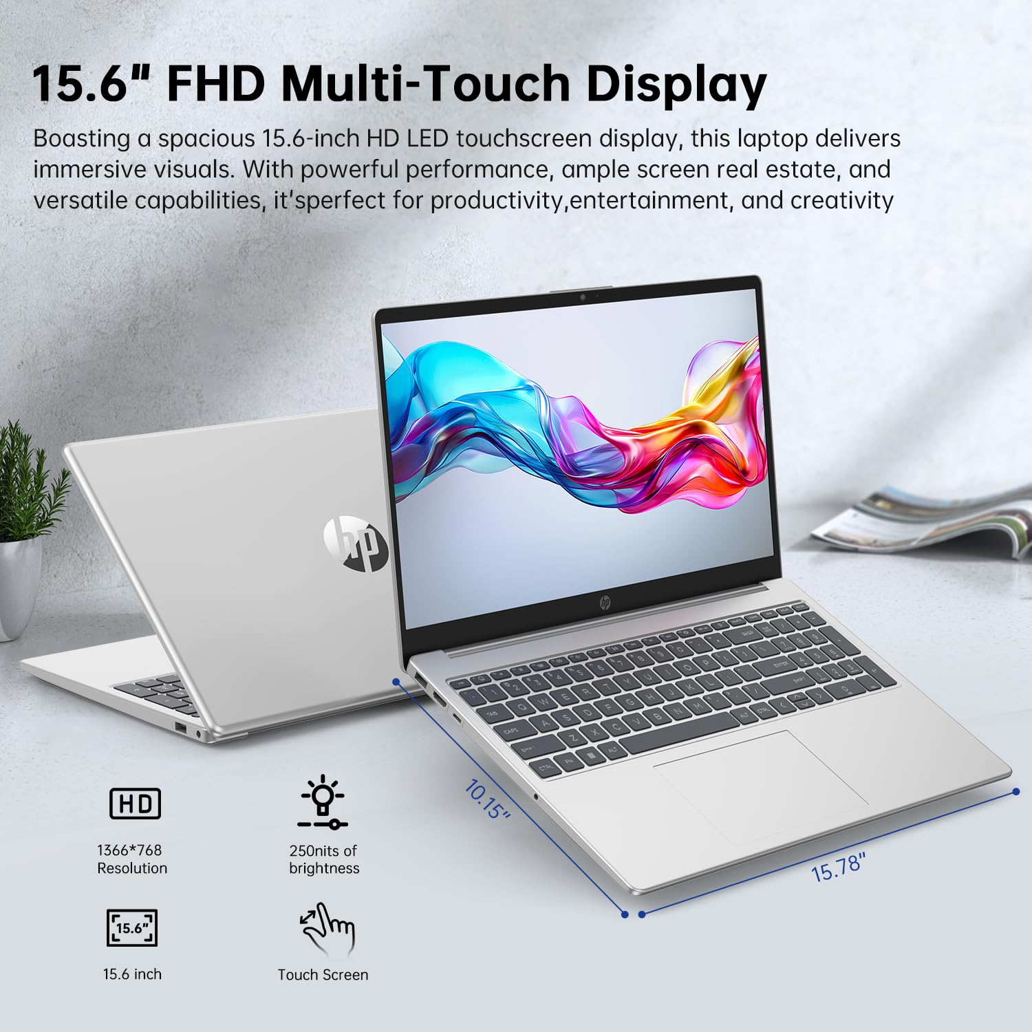 HP Laptop Computer, 15.6