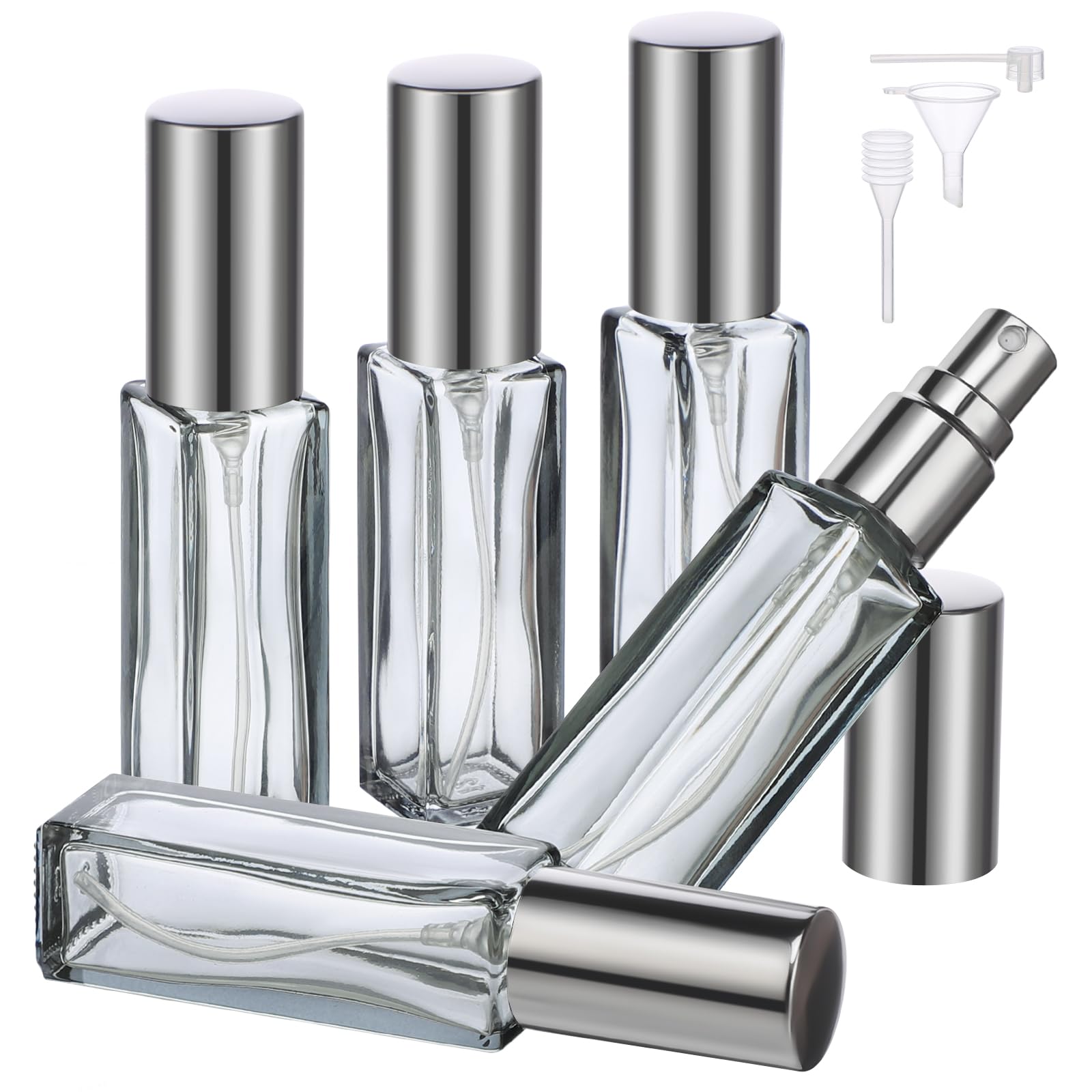 Segbeauty Atomizador Perfume Recargable, 5 Piezas 10ml Portátil Contenedor de Perfume de Viaje, Adecuadas para la Aviación, Viajes Accesorios (Azul Semitranslúcido) — view 17
