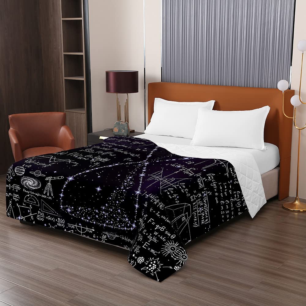Chickwin Copriletto Trapuntato Matrimoniale 200x230 Cm – Stampa Clessidra Matematica – Microfibra Morbida Quattro Stagioni - 2