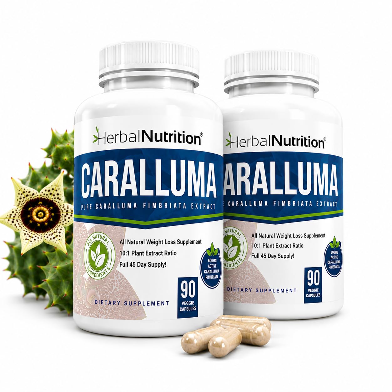 Caralluma Fimbriata 1200mg 10:1 Extract Appetite Support Supplement 90 Caps