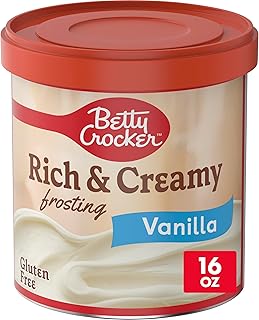 Betty Crocker Rich and Creamy Vanilla Frosting, Gluten Free, 16 oz