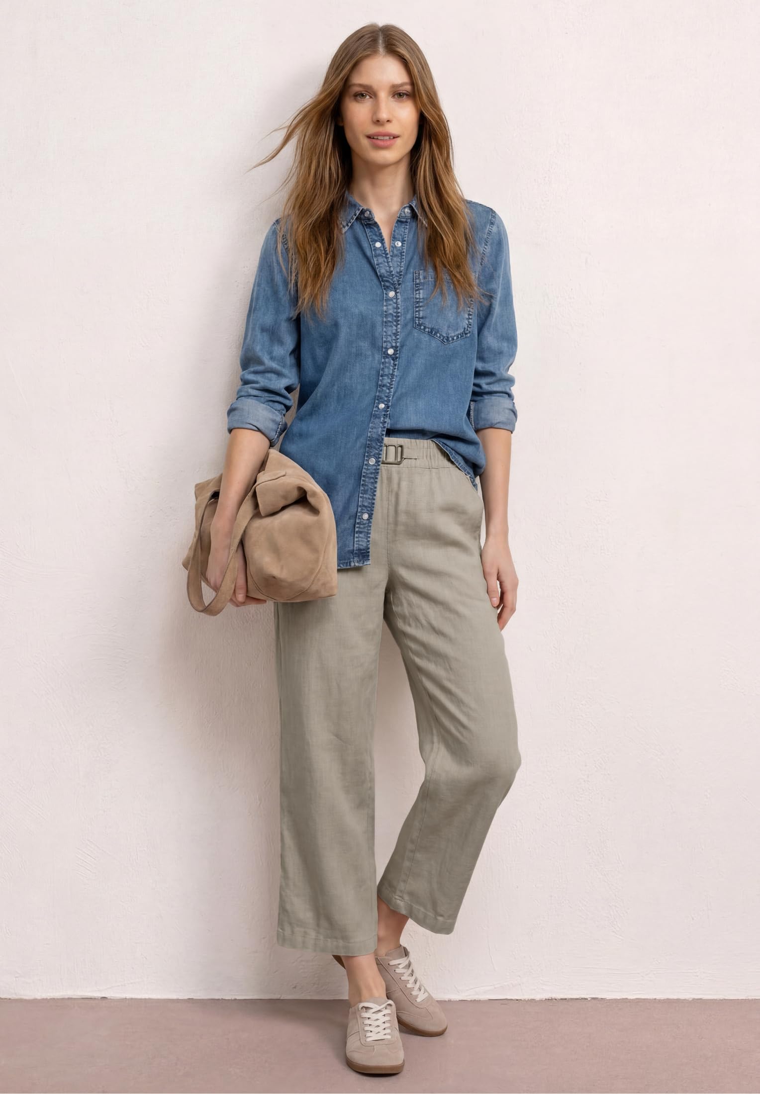 Street One Damen Wide Leg Leinenhose 3716895