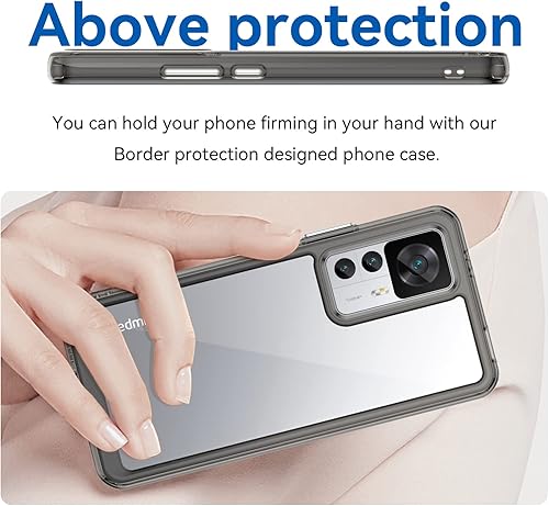 Miniatura 2 de Cubierta de TPU para Xiaomi 12T Pro + 2 HD Vidrio Templado, Carcasa De Silicona Funda Protectora De Parachoques - 9 Dureza Protector De Pantalla