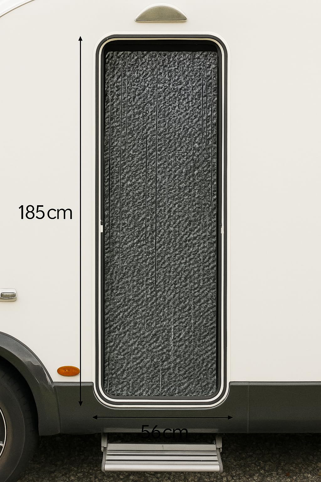Berger Cortina de Exterior | Mosquitera Puerta | Cortina para Puerta de Caravana | Cortinas terraza Exterior | Mosquitera 200 × 100 cm, Gris