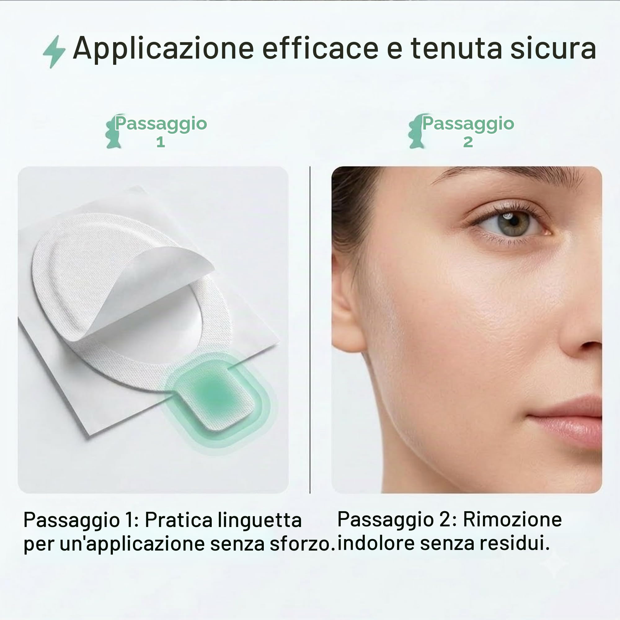 Laser Eye shields usa e getta 50 paia per IPL Depilazione Campi di bellezza Protezione degli occhi del cliente 190-11000nm