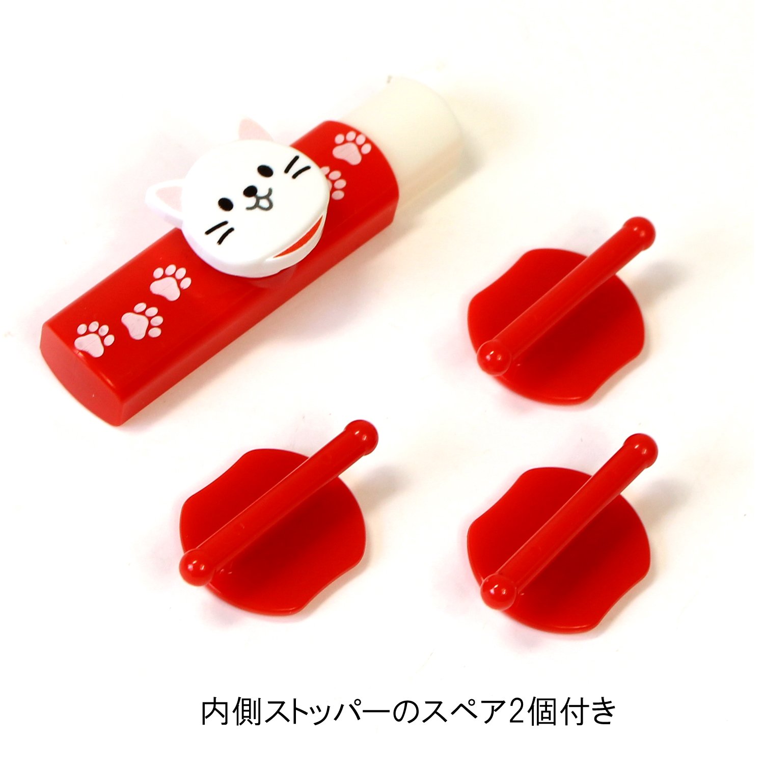 Amazon | クリップウェア 名札留め 開かずピンちゃん2 白猫