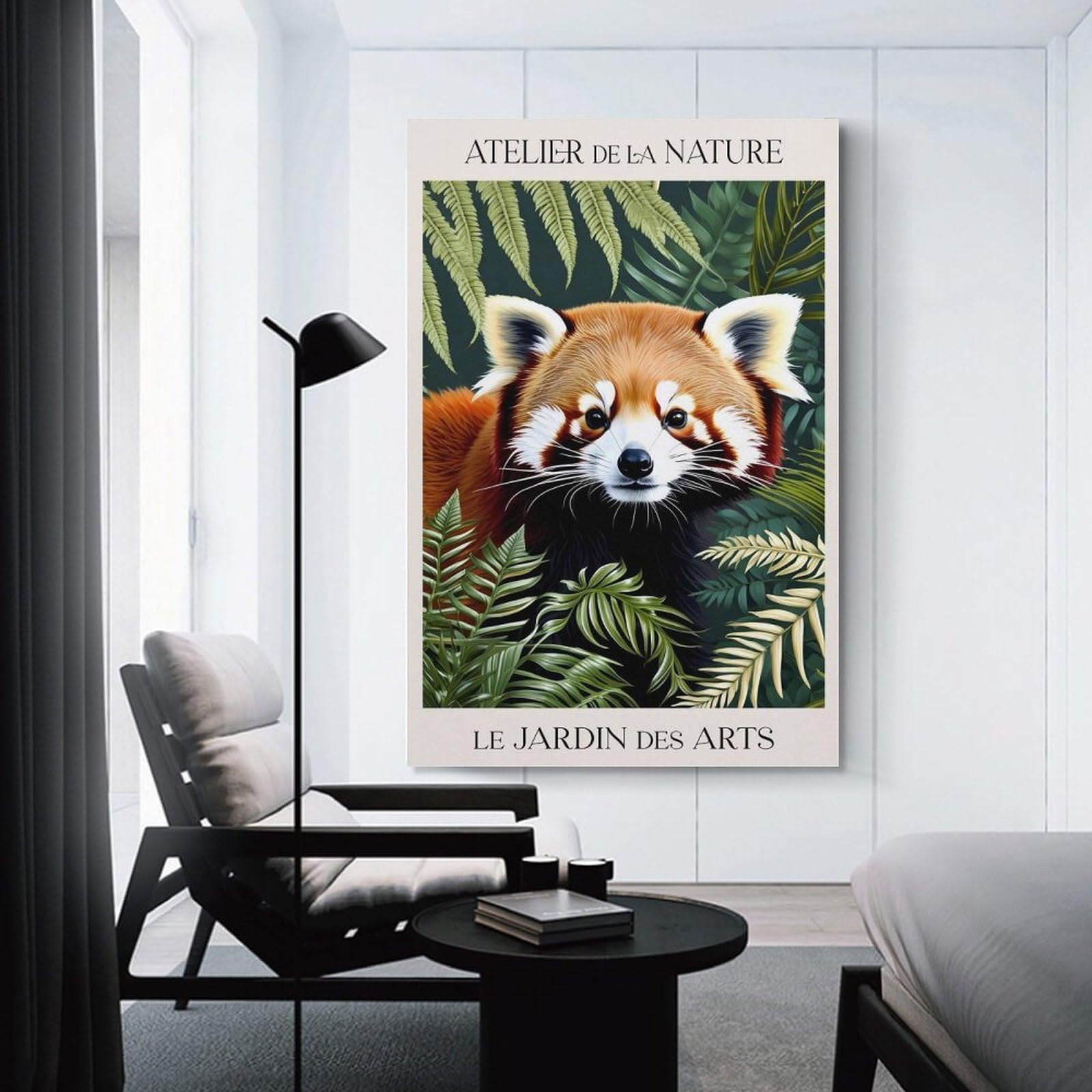 Junmoney Canvas Wall Decor Cute Wild Animal, 24x36inch(60x90cm), for Flats, Guest Rooms Or Compact Rooms, A Simple Refresh for Blank Walls