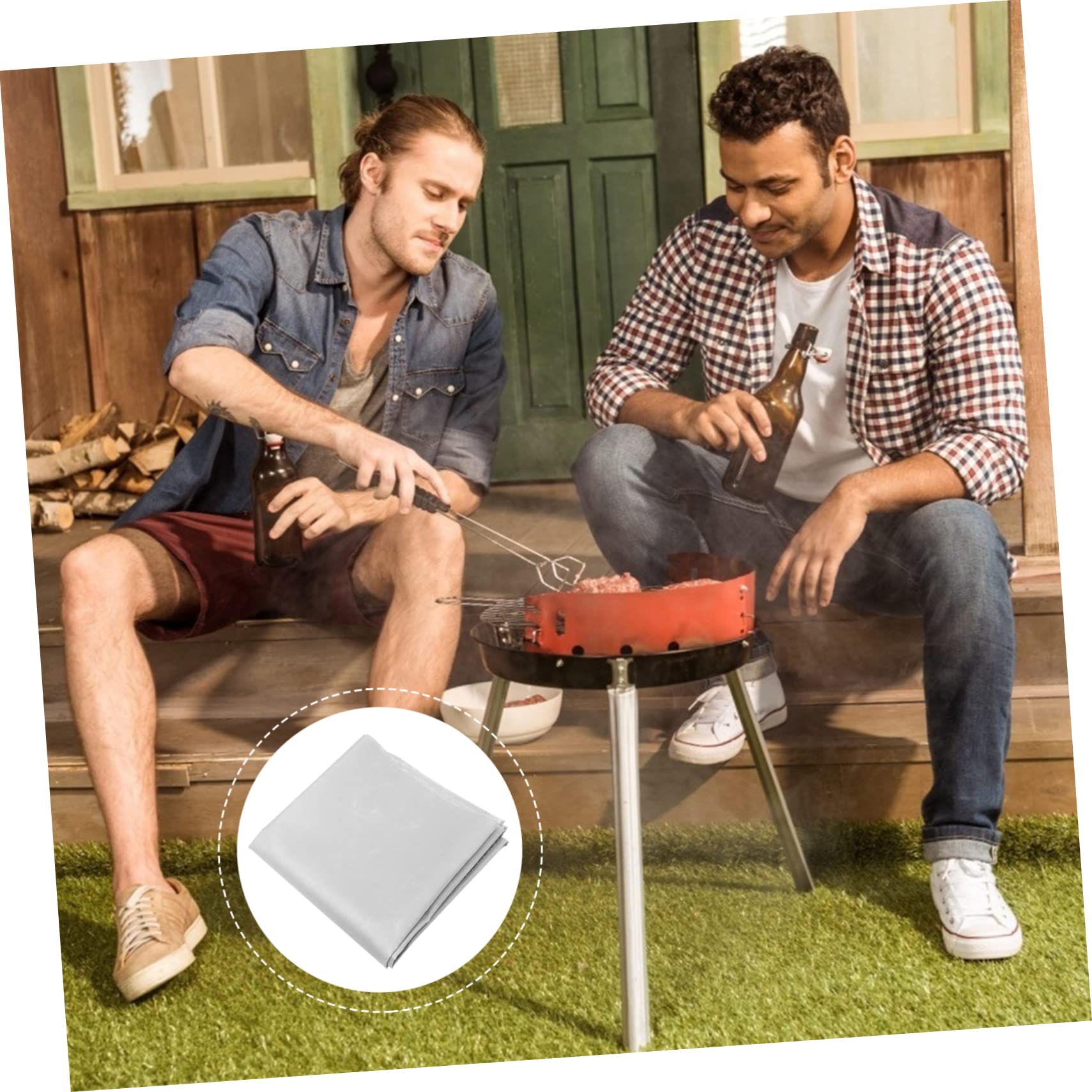 Abaodam Barbecue Insulation Pad Fire Resistance Blanket Pad for Kitchen Grill Car Camping