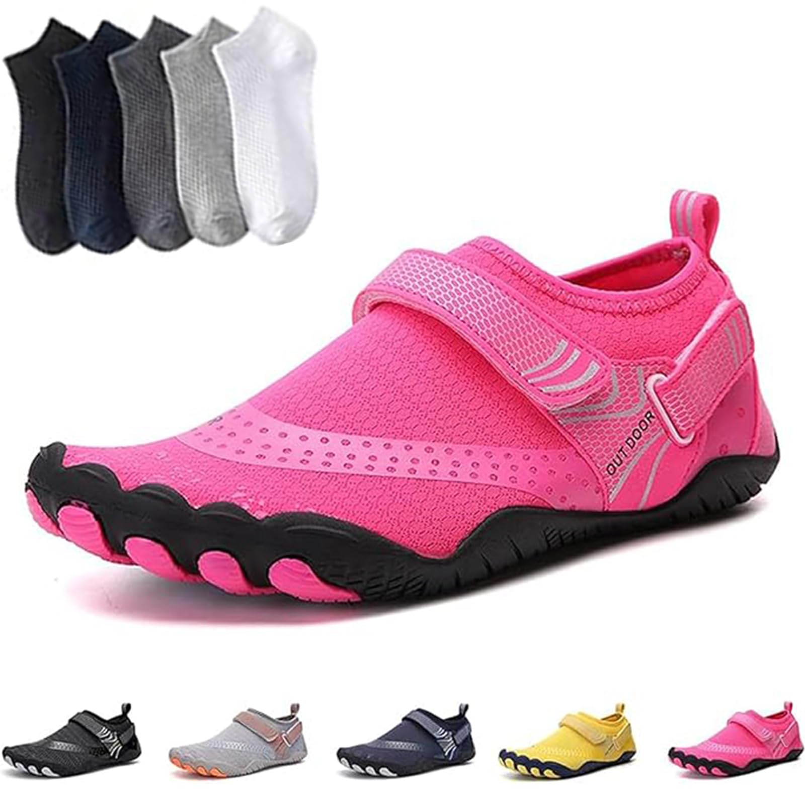 Hiking Womens Men, Pro Barefoot Shoes with Wide Toe Box, Healthy and Non-Slip Breathable Barefoot Shoes — view 35