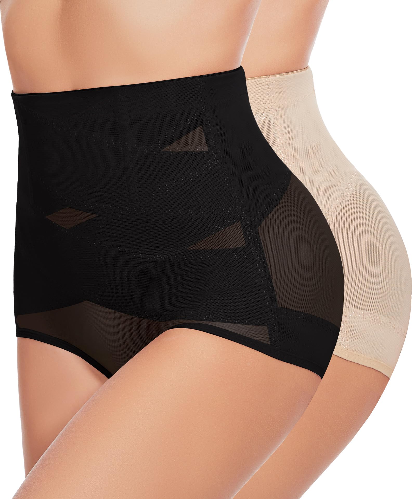 Photo 1 of GYDEK Shapewear Panties for Women Tummy Control High Waisted Body Shaper Underwear Shapewear Girdles Panty-2Pack
