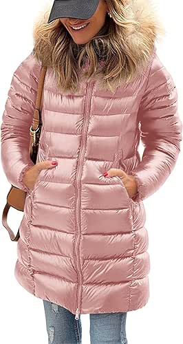 PRETTYGARDEN Women's Long Winter Puffer Coats Hooded Zip Up Thickened