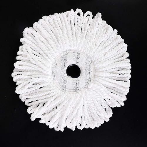 Miniatura 2 de Paquete de 3 cabezales de repuesto para trapeador CLEANHOME Spin, repuestos de mopa giratoria de microfibra, forma redonda