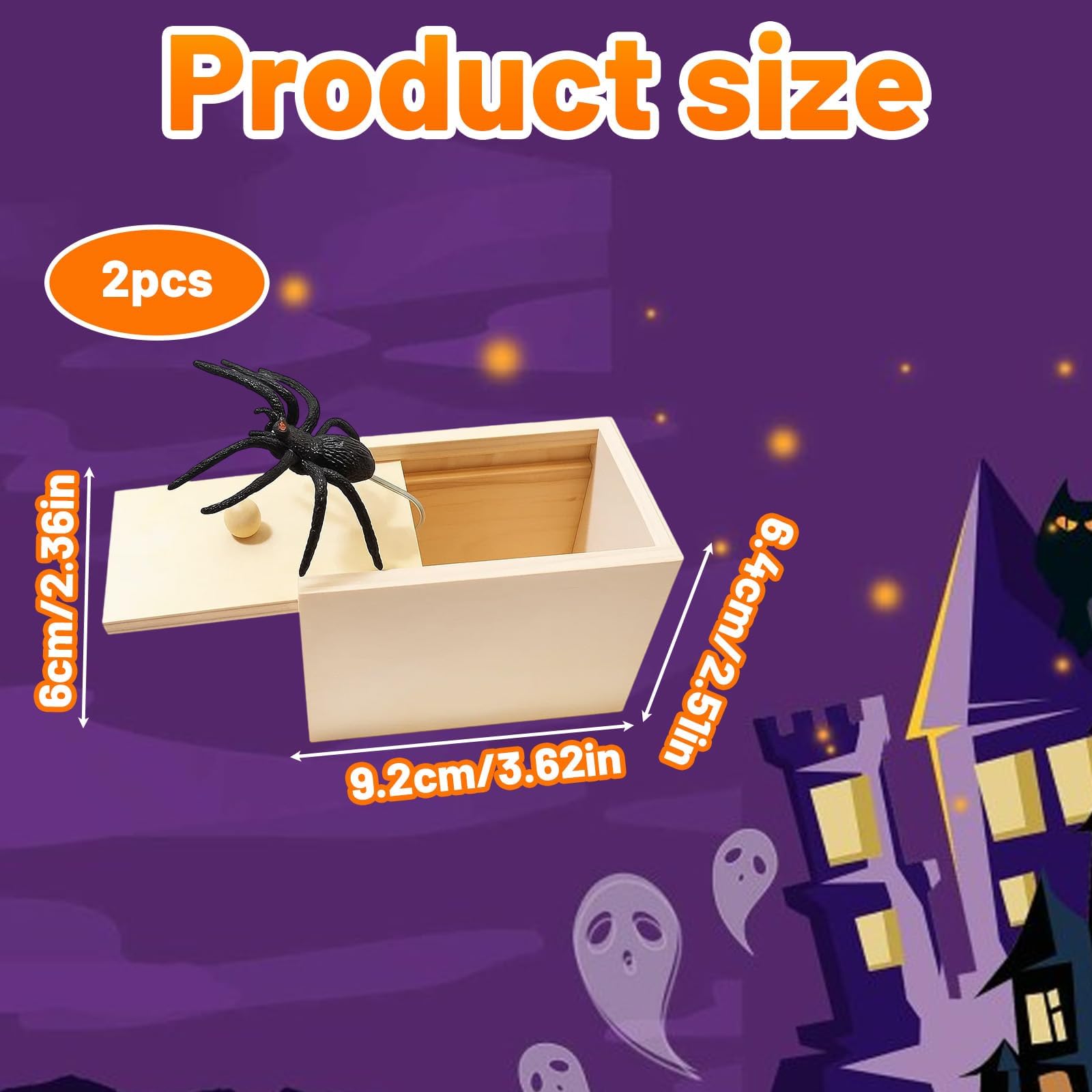 2 Pcs Spider Prank Box - Image 2