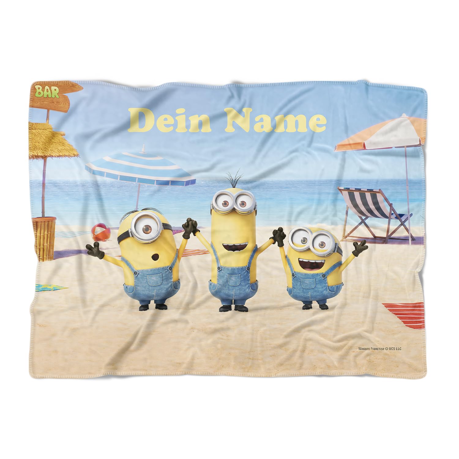 Porte-Monnaie Minions Jaune - Livre D'Amis - Taille 13,5 X 9,5 Cm