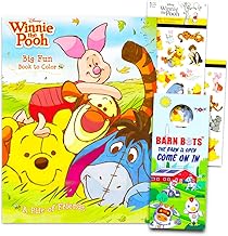 Winnie The Pooh Coloring Book with Stickers ~ 80-Page Coloring Book with...