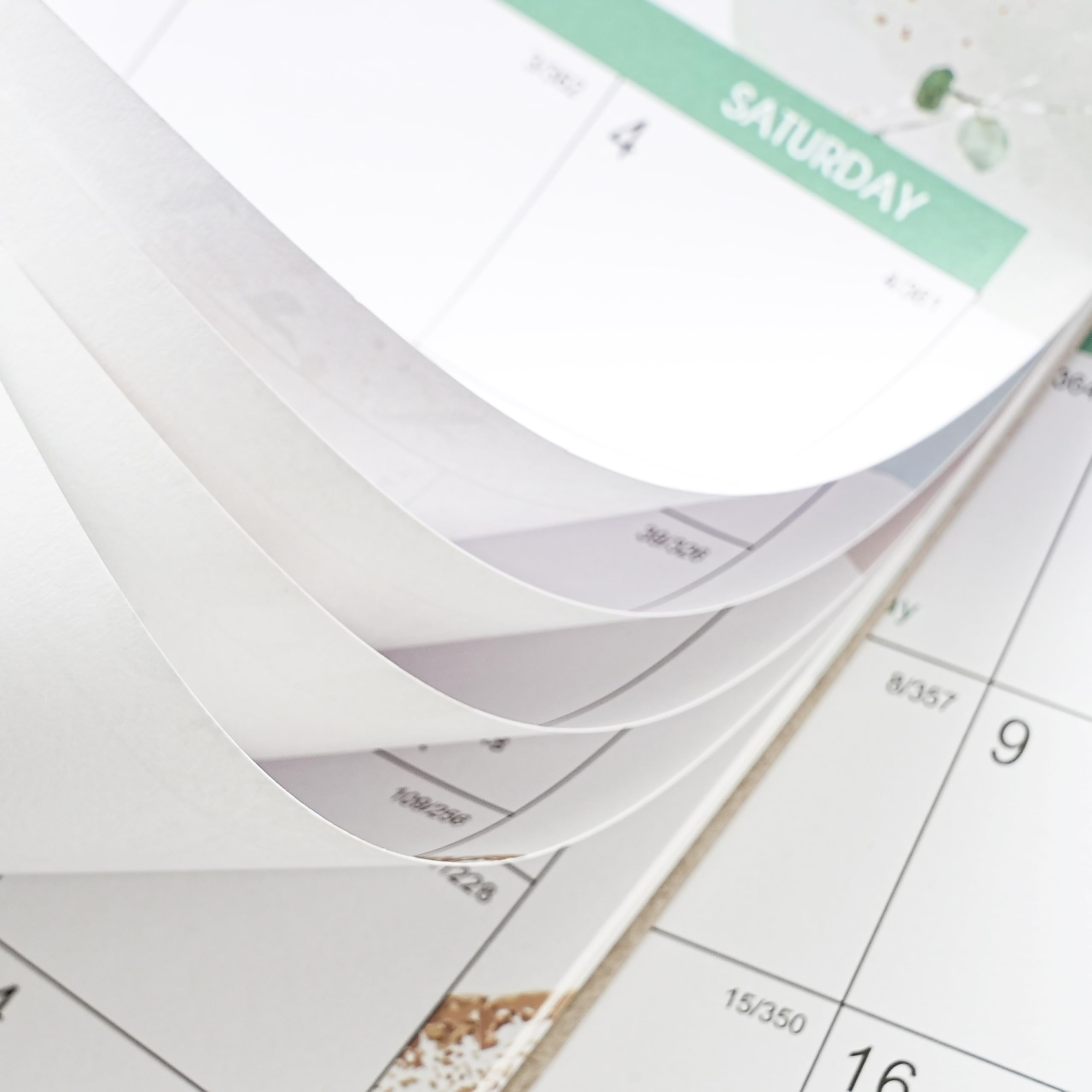 Large Calendar 2025-2026 Wall Calendar - 18 Month Large Format With Colorful Waterink Design 2025 Wall Calendar