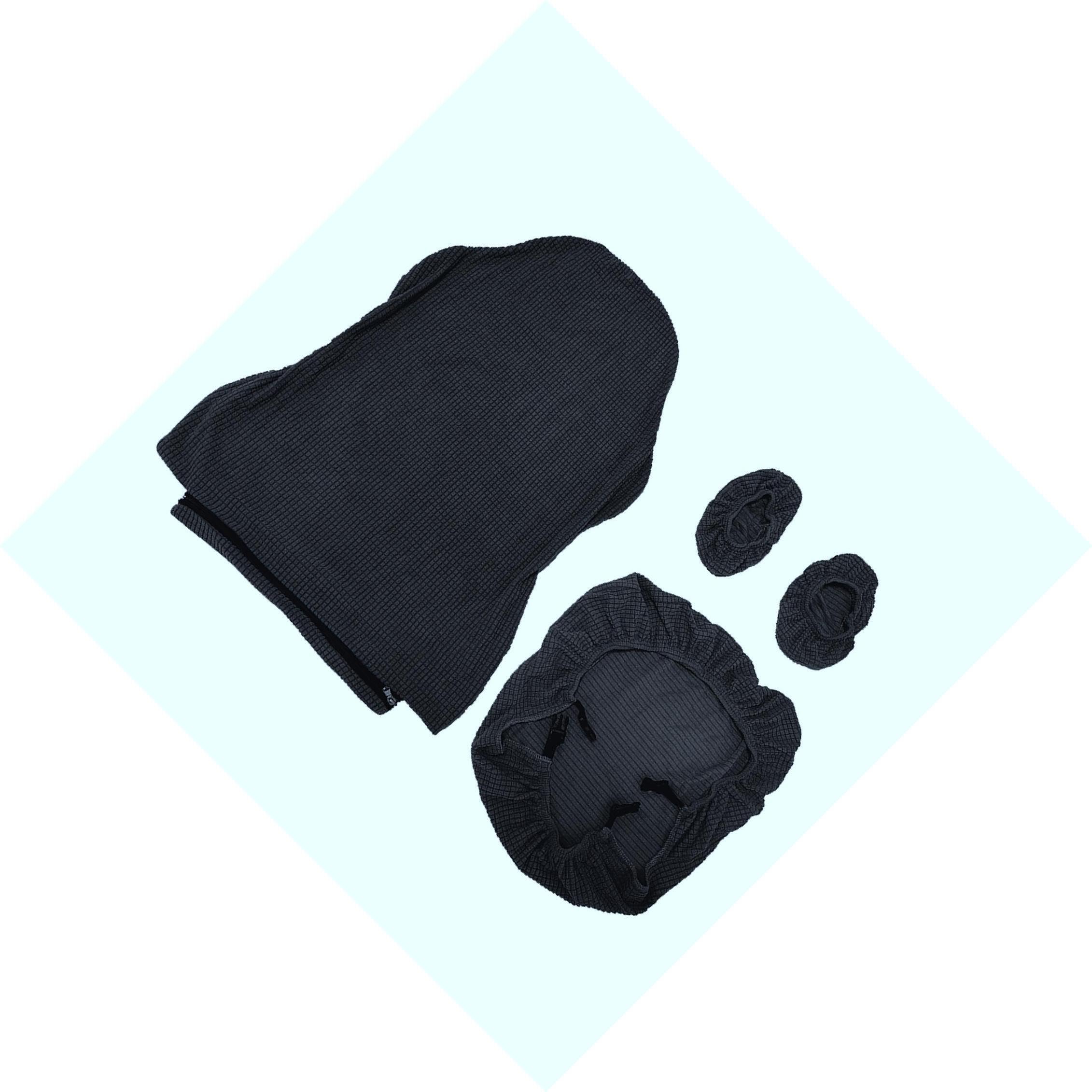 Quxvuis Black Universal Computer Chair Cover Protector Removable Slipcover Against Stains And Scratch Seat Slipcover Etc. Swivel Chair,