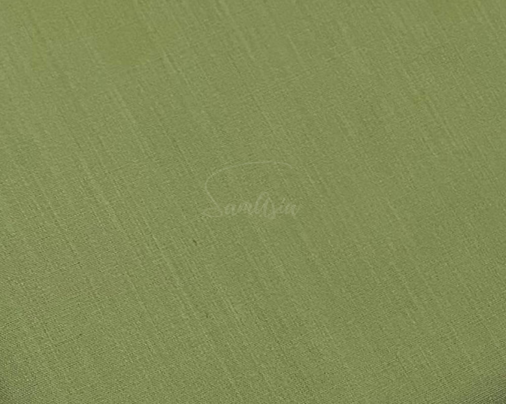 Plain Olive Green Polycotton Fabric for Dressmaking Art & Craft, Sewing, Quilting, 1 METRE