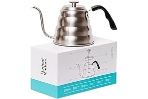 Gooseneck Pour Over Kettle with Thermometer for Precise Temperature Brewing
