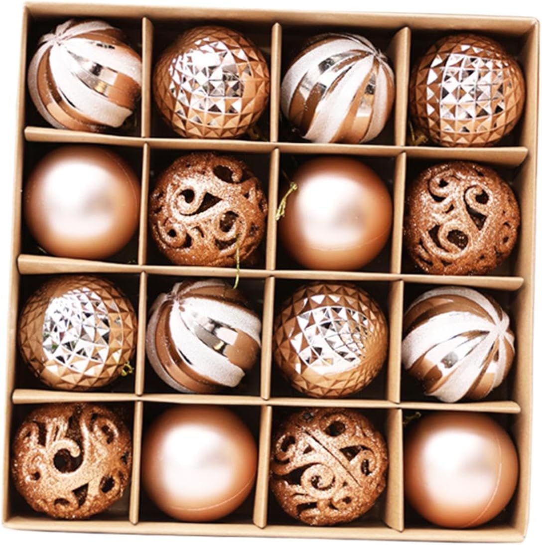16x Christmas Balls Crafts Baubles for Festive Celebration