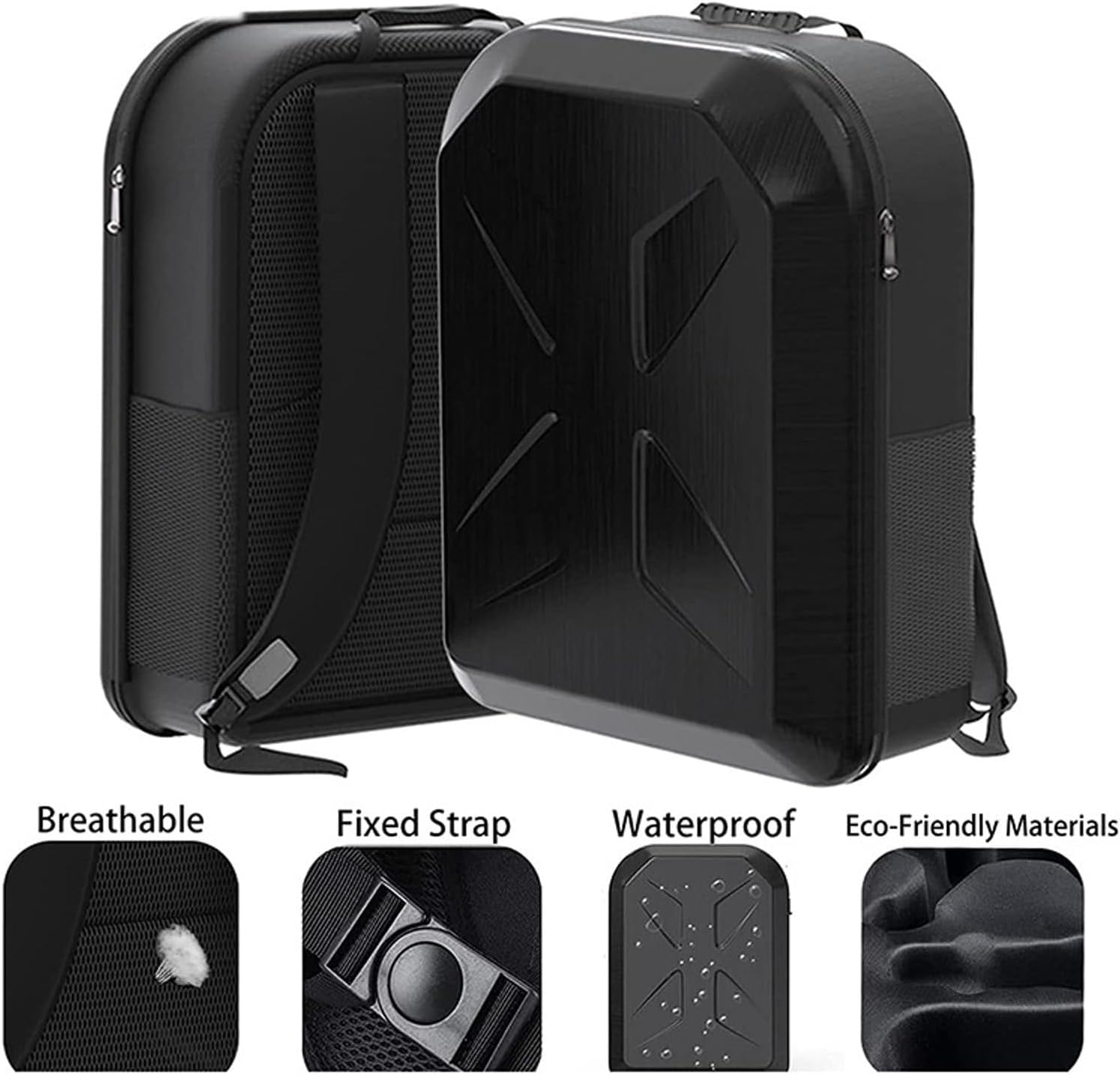 Generic Avata FPV モーションコントローラー用耐衝撃防水ドローンバックパックケース、調節可能なショルダーストラップで