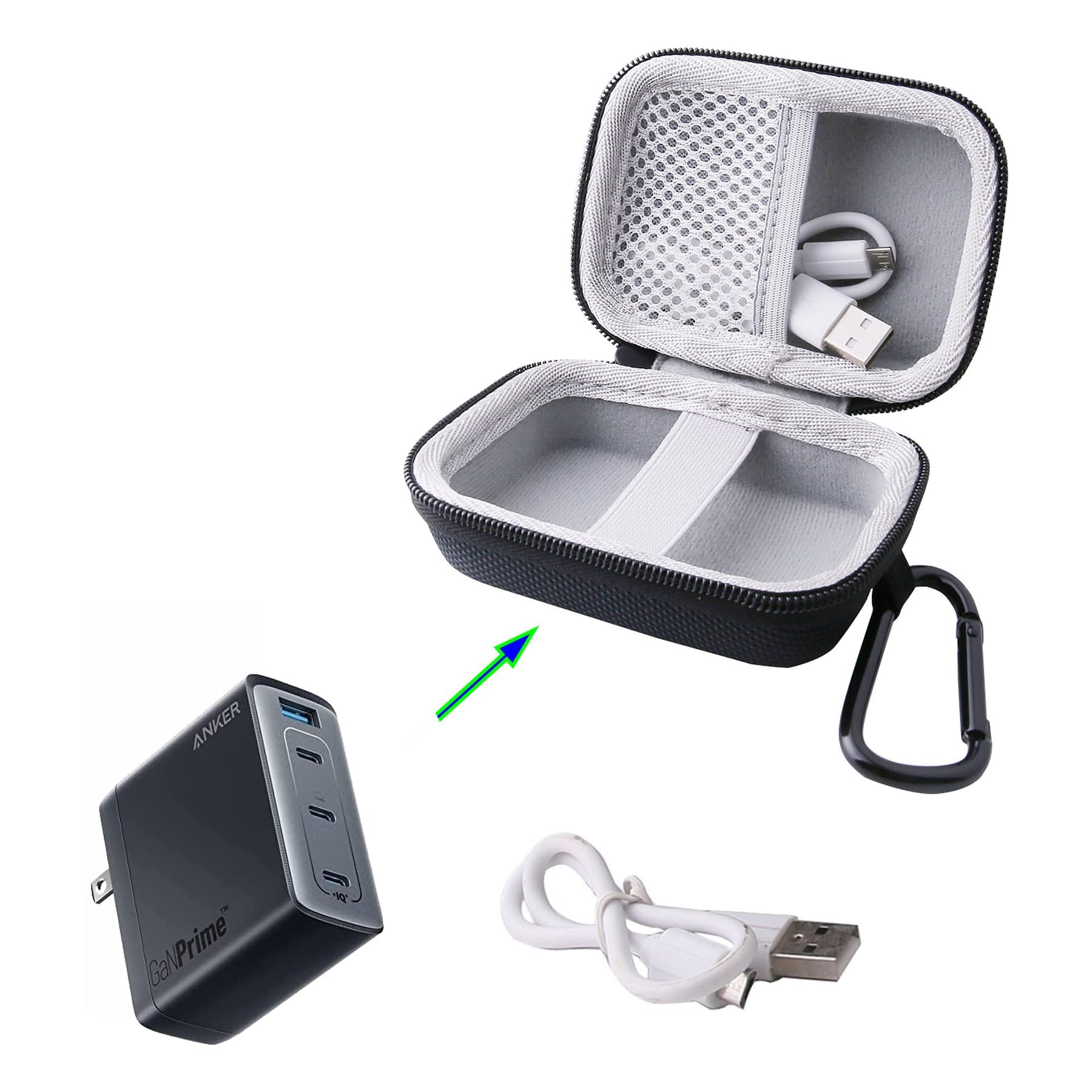 Amazon.com: WERJIA Travel Hard Case for Anker 317 100w USB-c