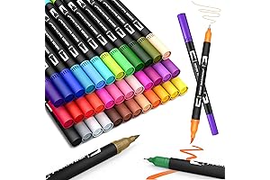 Professional Dual Tip Brush Markers, The Ultimate Watercolor Masterpiece Creator