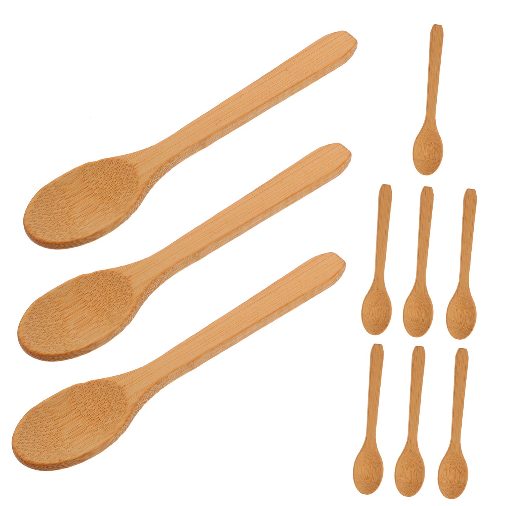 BEBEMOKO 10pcs Spoons for Tasting Seasoning and Honey Condiment Spoons for Jars and Desserts Easy to Clean and Portable