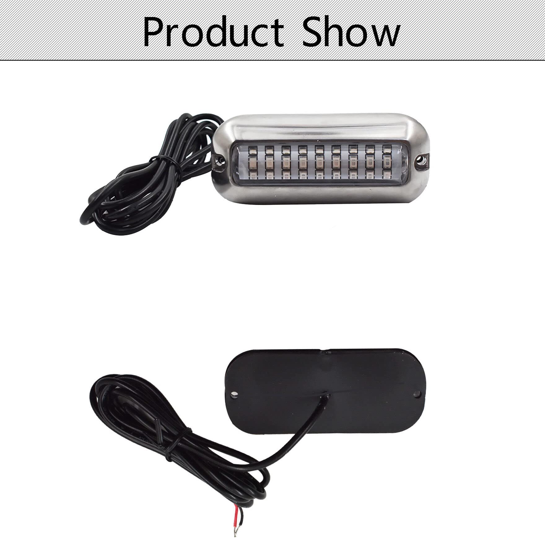 Innovative Lighting 003-5100-7 003 Series White/White 3-LED Step Light with Surface Mount