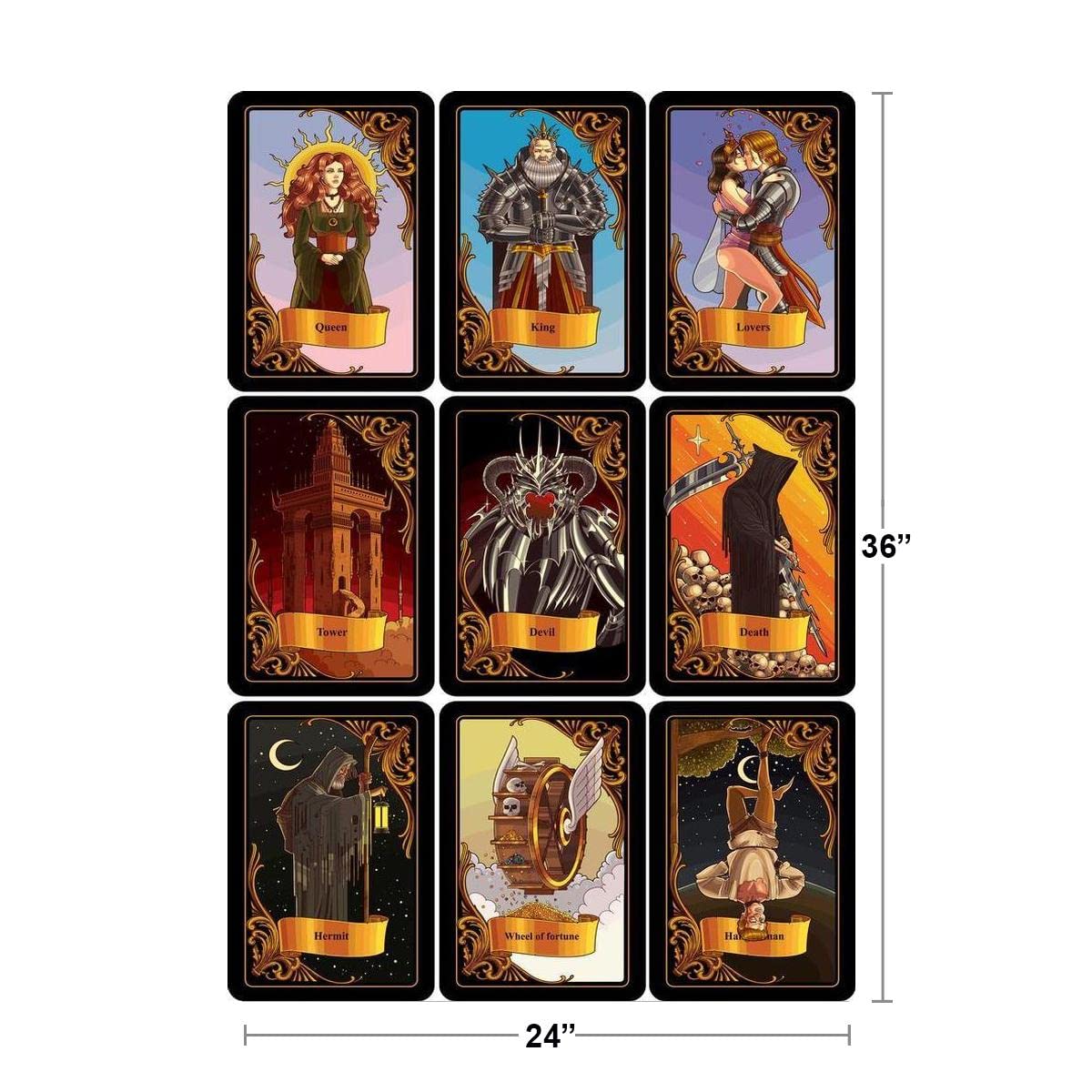 Amazon.com: Tarot Cards Fantasy Cool Wall Decor Art Print Poster 24x36:  Posters & Prints