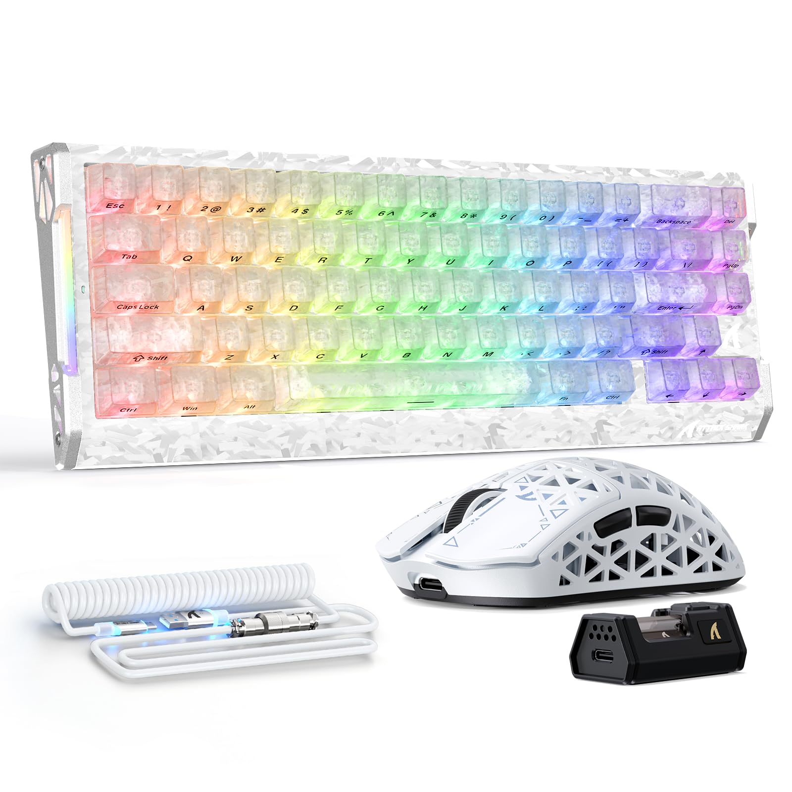 ATTACK SHARK R68 HE & R5 Ultra Ensemble Clavier et Souris en Fibre