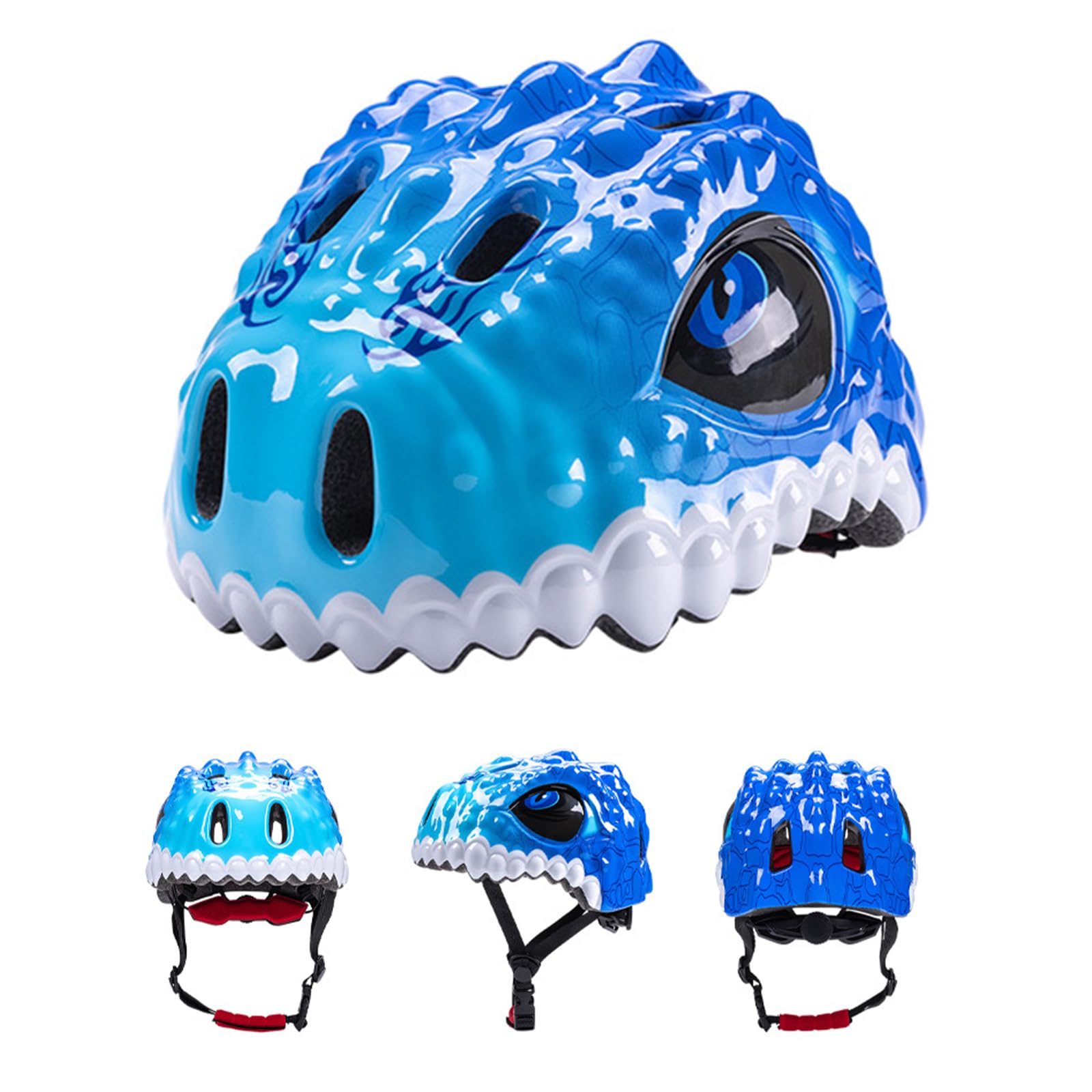 Kavolet Casque de vélo pour enfants, casque de skateboard pour enfants et petits enfants, casque dinosaure, pour filles et garçons Casque de skateboard réglable, casque de patinage respirant, casque